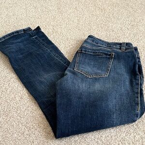 CAbi Slim Boyfriend Jeans in Dark Blue